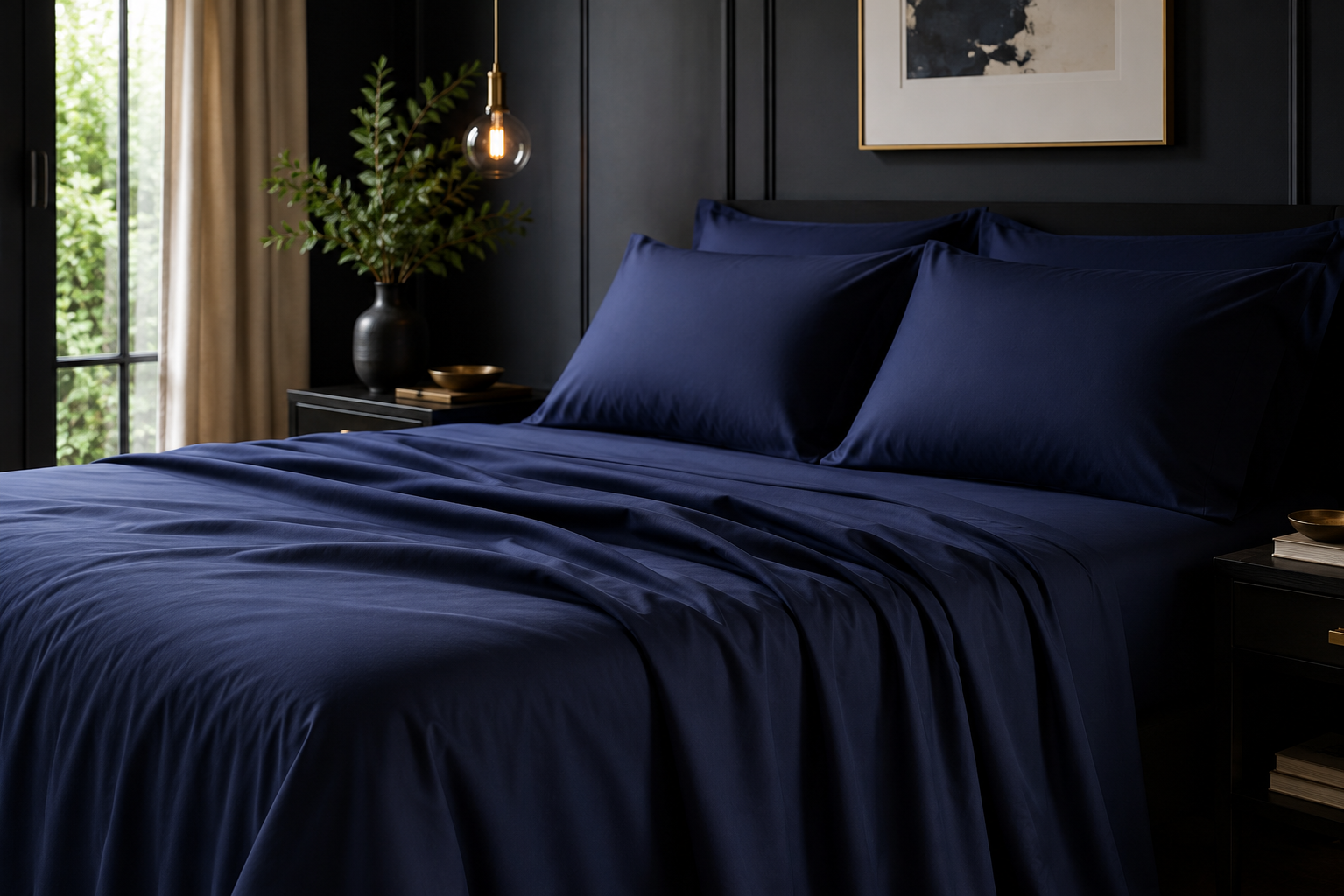 Purple bamboo bed sheets