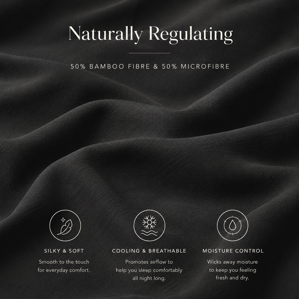 Black Bamboo Sheet Set • Queen
