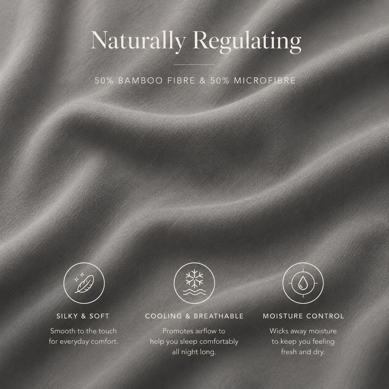 Grey Bamboo Sheet Set • King