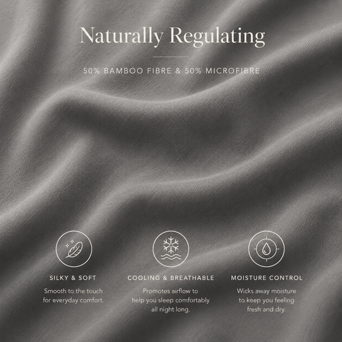 Grey Bamboo Sheet Set • King
