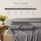 Grey Bamboo Sheet Set • Super King