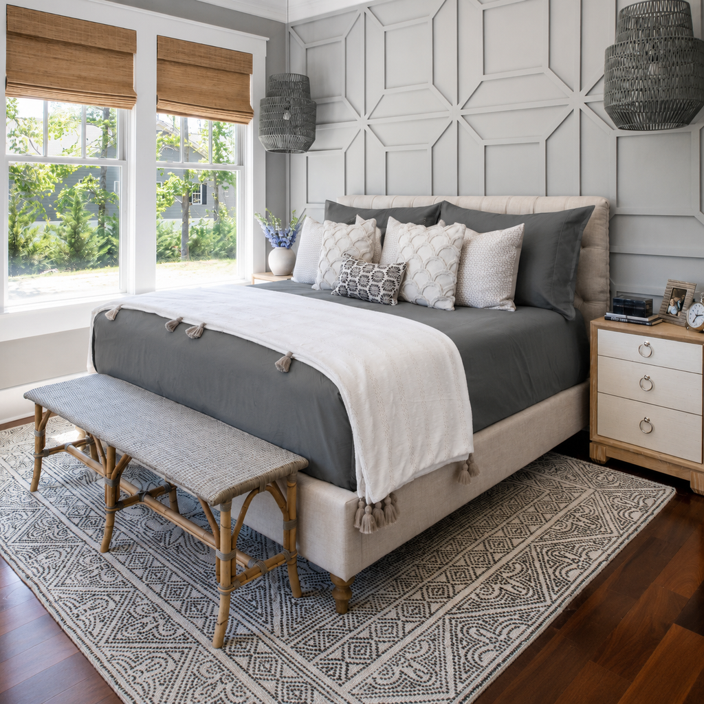 Grey Bamboo Sheet Set • Super King