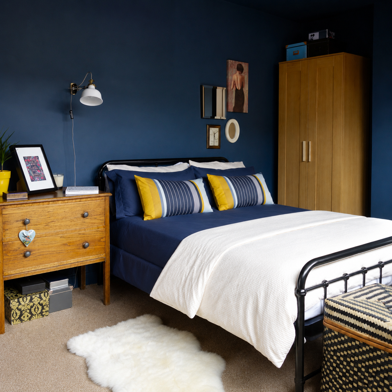 Navy Bamboo Sheet Set • Double