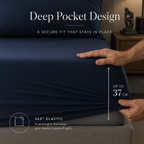 Navy Bamboo Sheet Set • Double