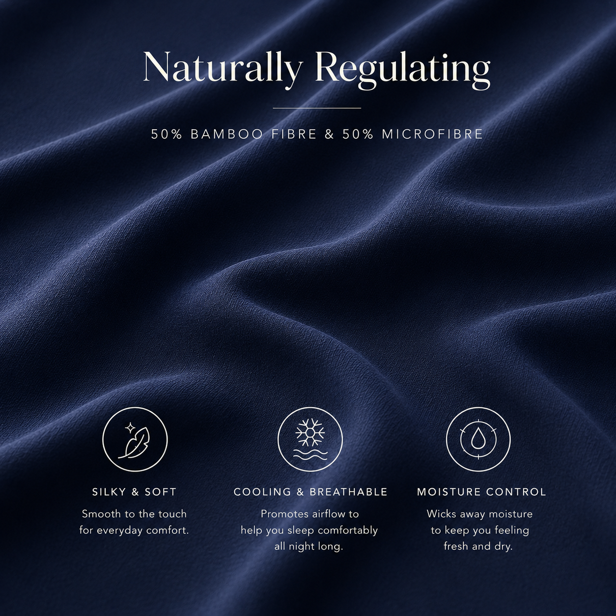 Navy Bamboo Sheet Set • King