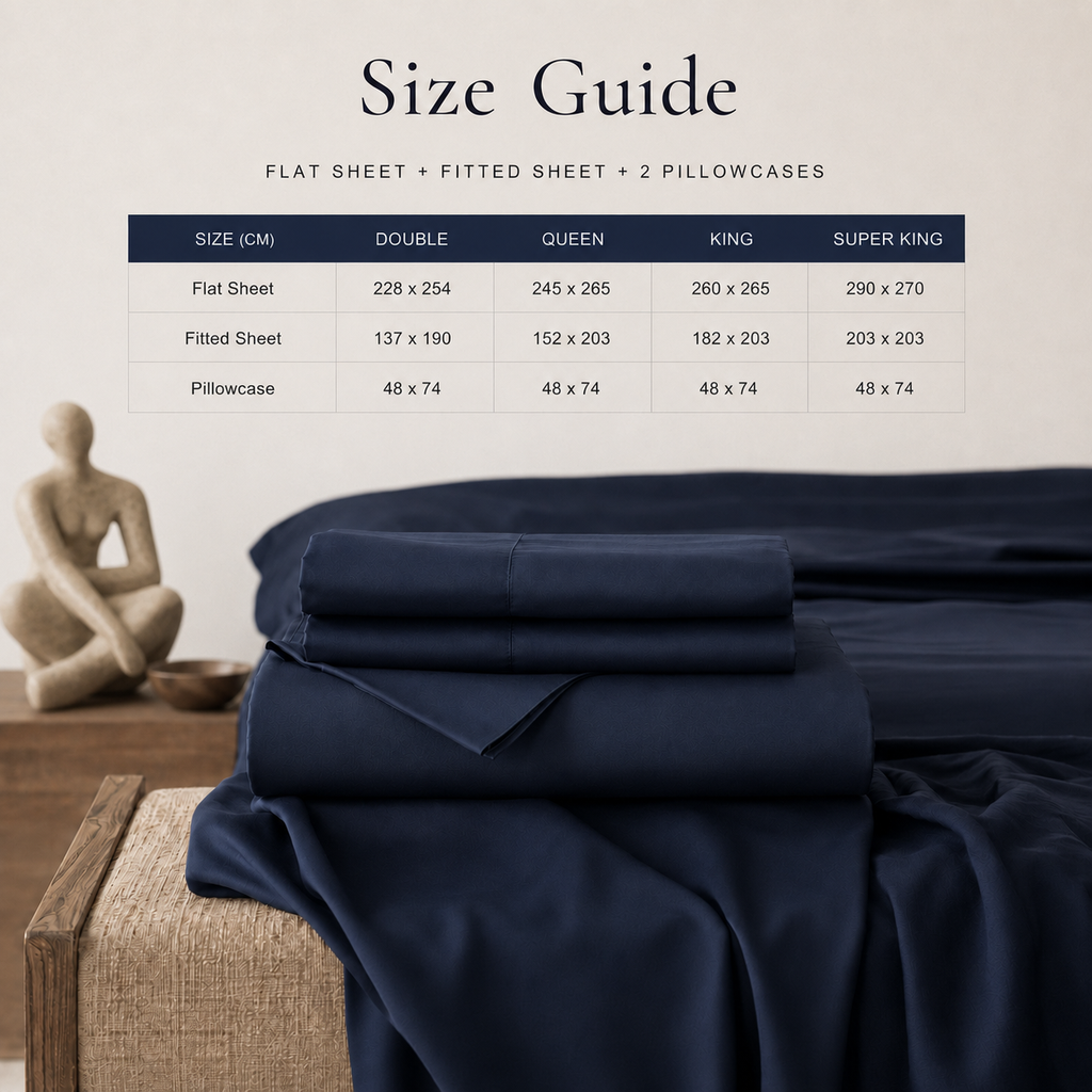 Navy Bamboo Sheet Set • King