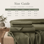 Olive Green Bamboo Sheet Set • Super King