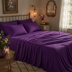 Purple Bamboo Sheet Set • Double