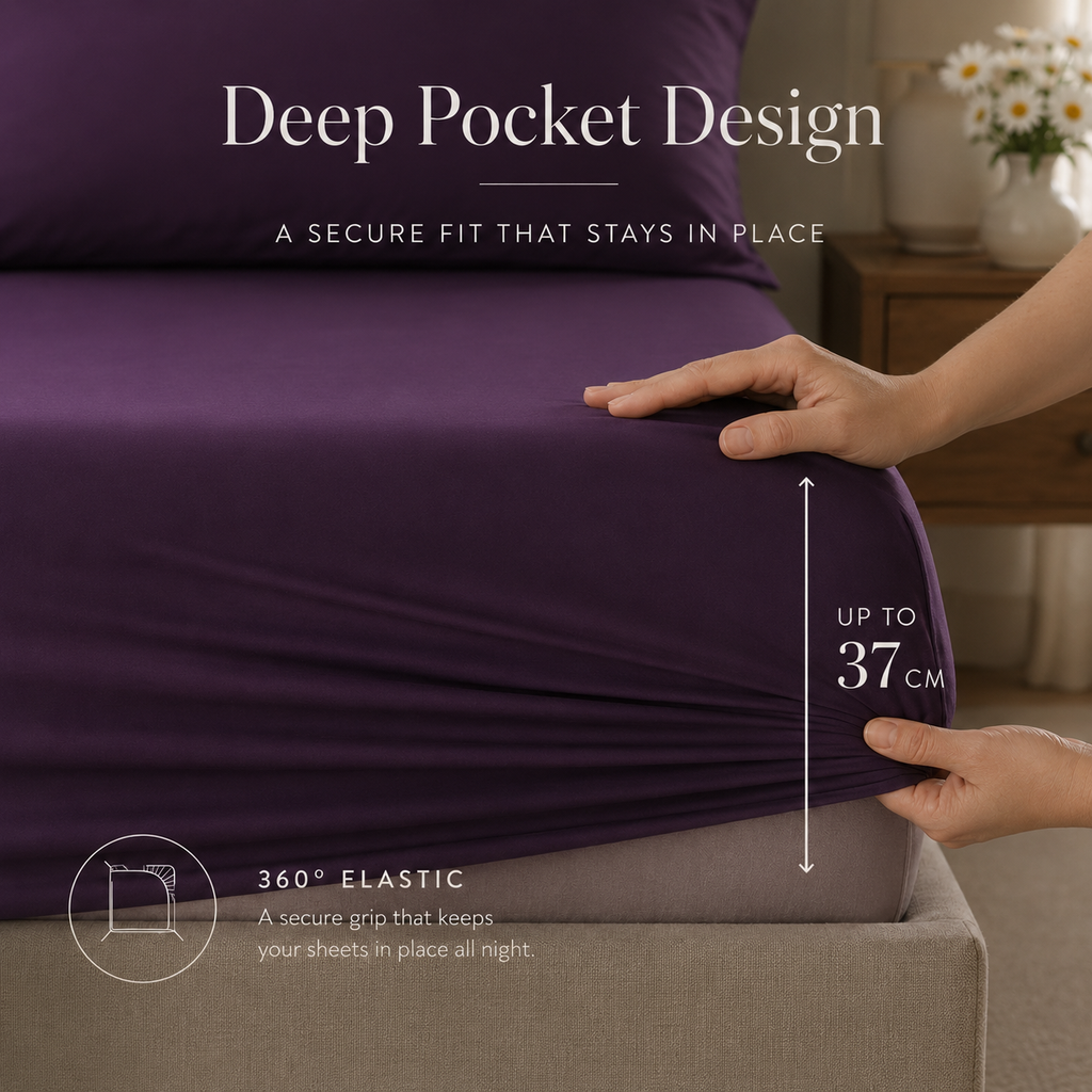Purple Bamboo Sheet Set • King