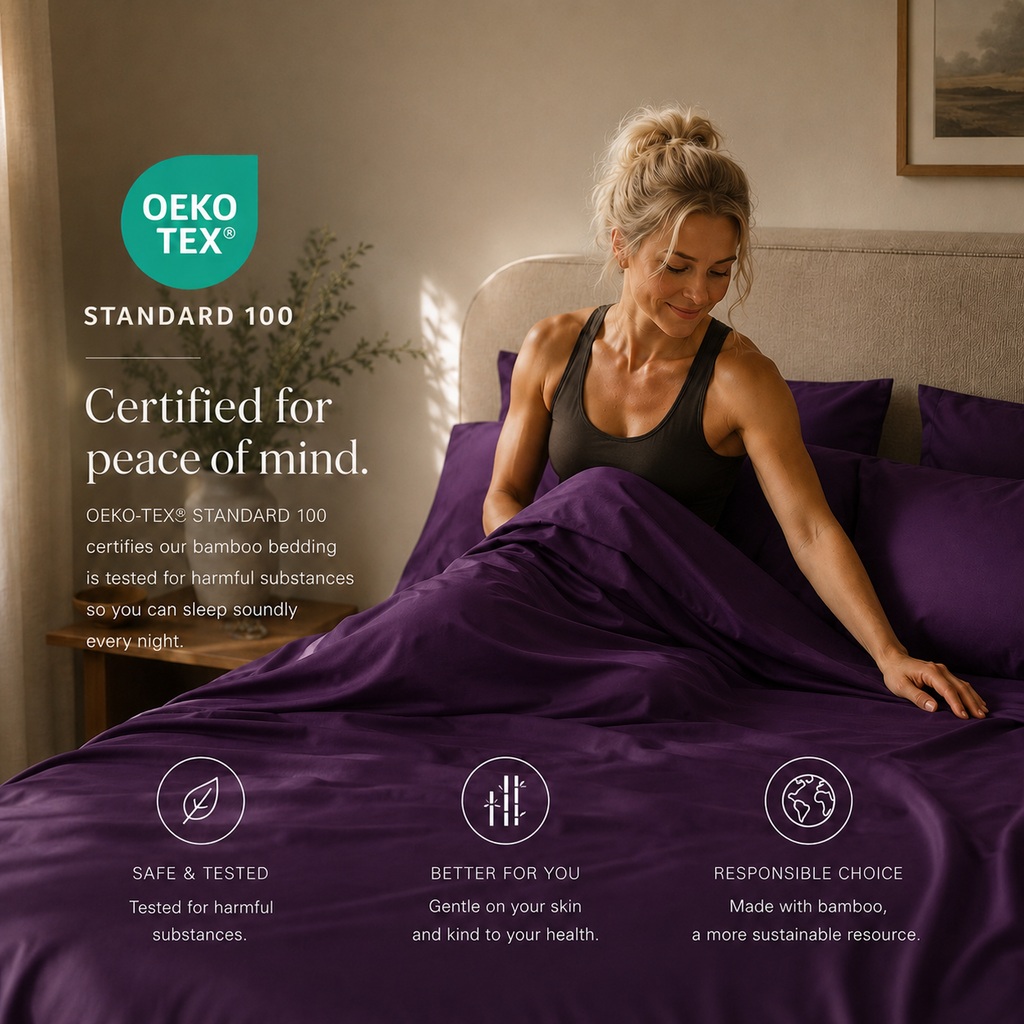 Purple Bamboo Sheet Set • Double