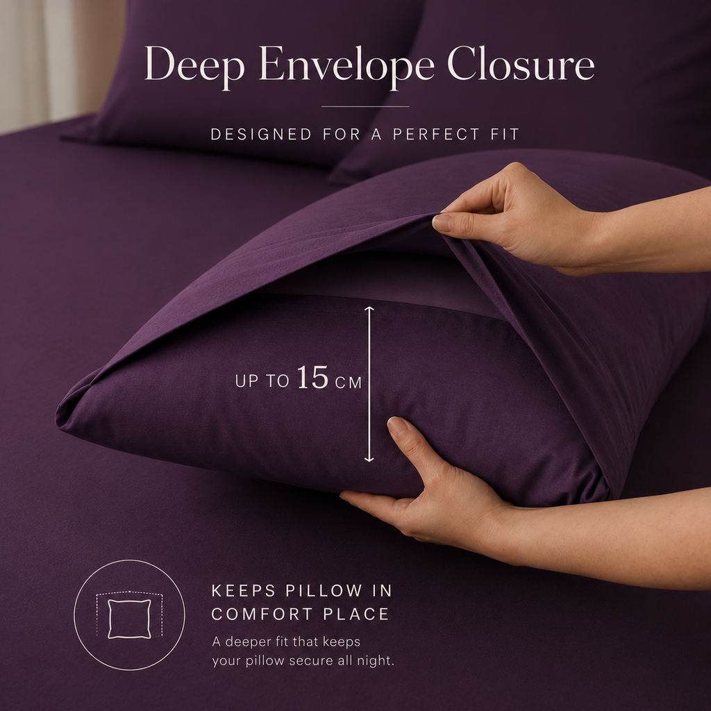 Purple Bamboo Sheet Set • Super King