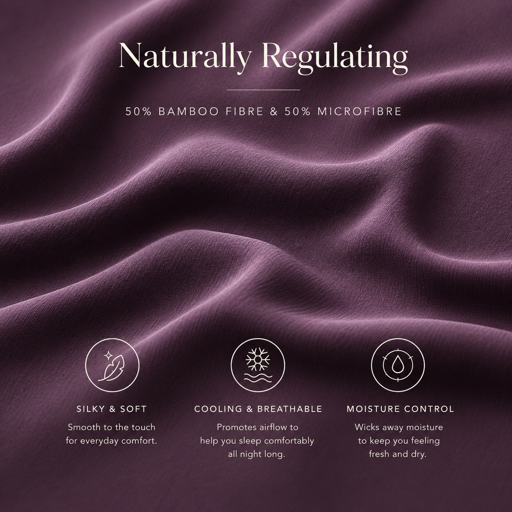 Purple Bamboo Sheet Set • King