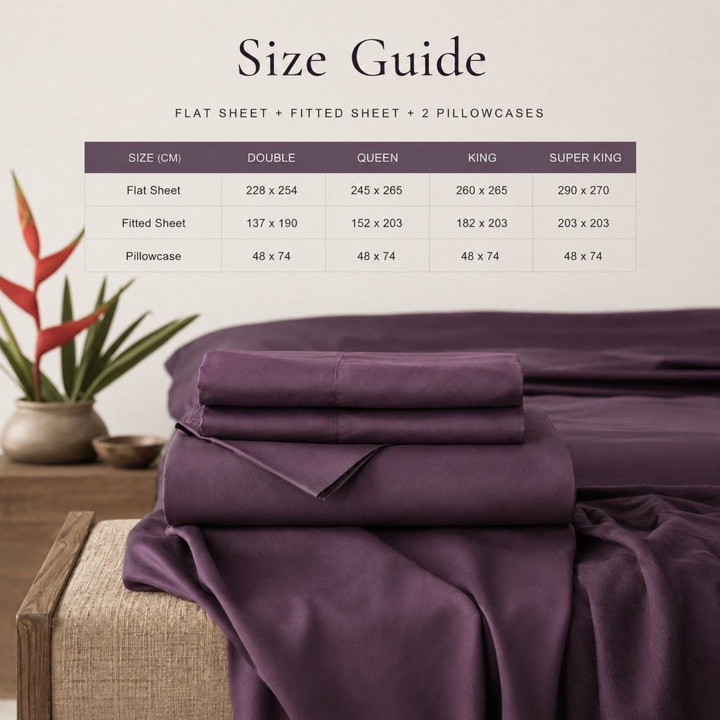 Purple Bamboo Sheet Set • King