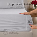 Silver Grey Bamboo Sheet Set • Queen