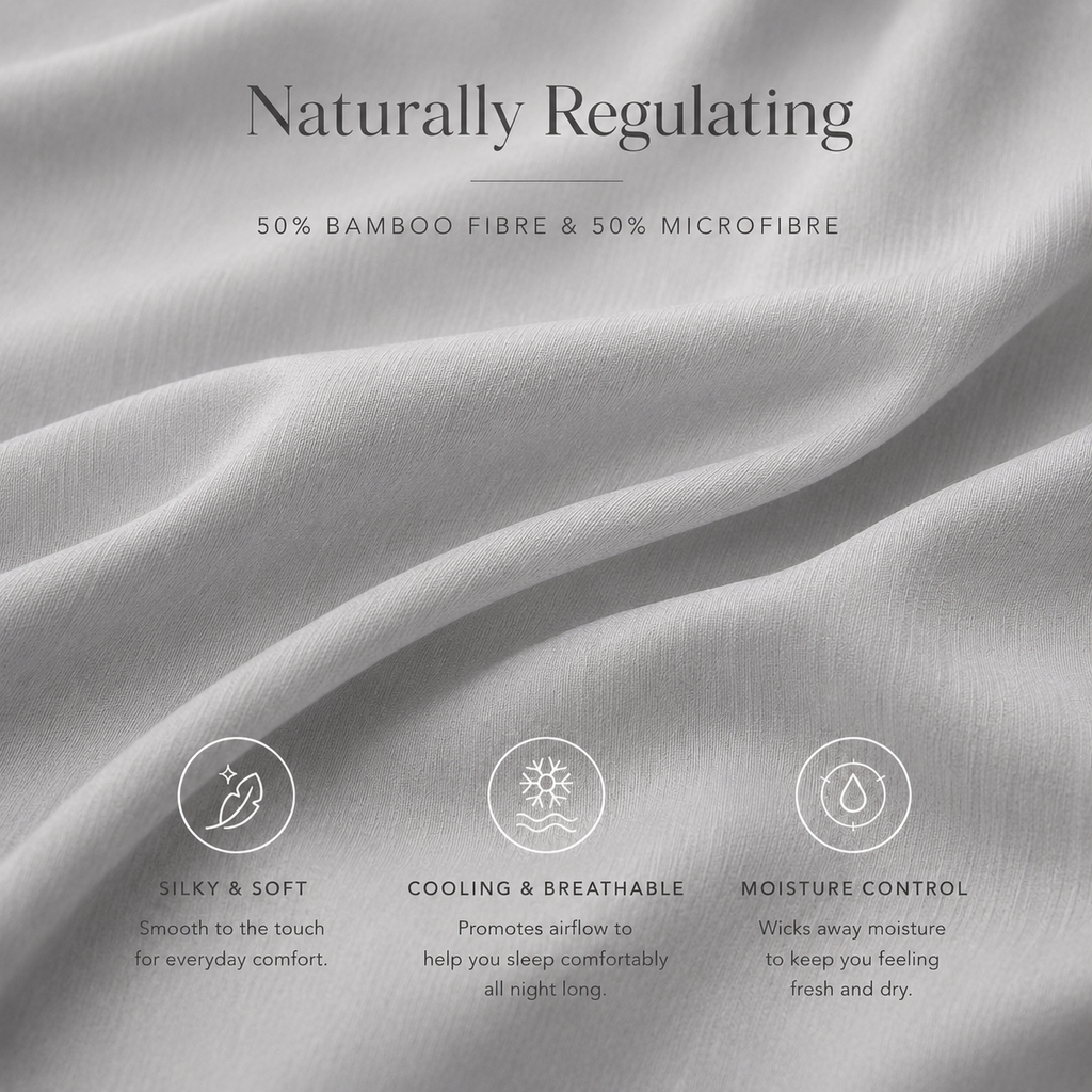 Silver Grey Bamboo Sheet Set • King