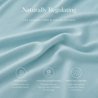 Sky Blue Bamboo Sheet Set • Super King