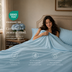 Sky Blue Bamboo Sheet Set • Double