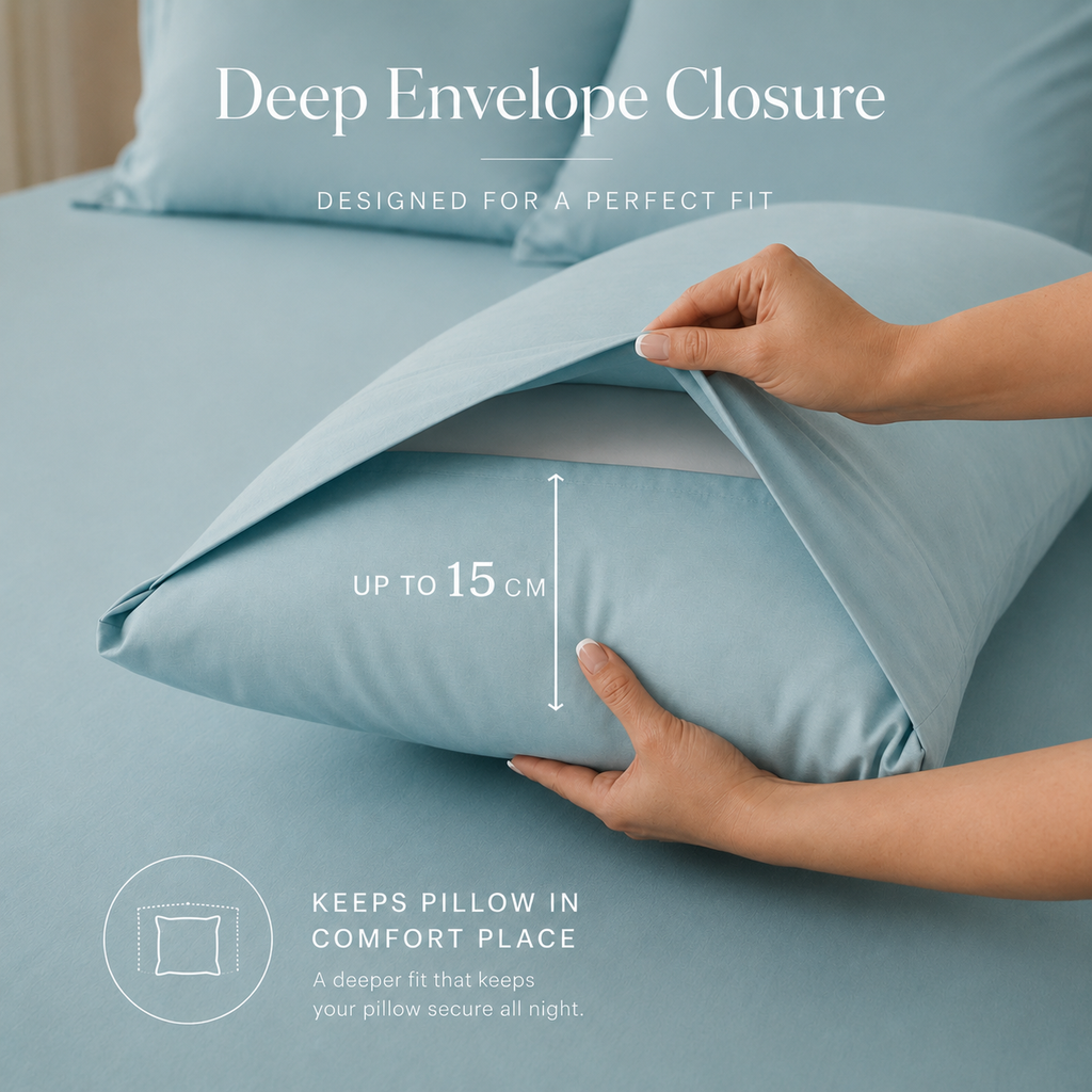 Sky Blue Bamboo Sheet Set • Queen
