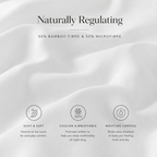 White Bamboo Sheet Set • Queen